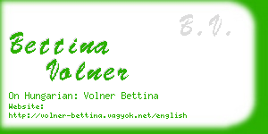 bettina volner business card